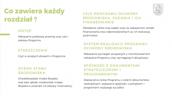 grafika - charakterystyka każdego rozdziału programu